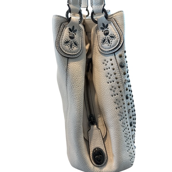 Coach NWOT  Cream Studded Hobo Bag - Picture 2 of 7